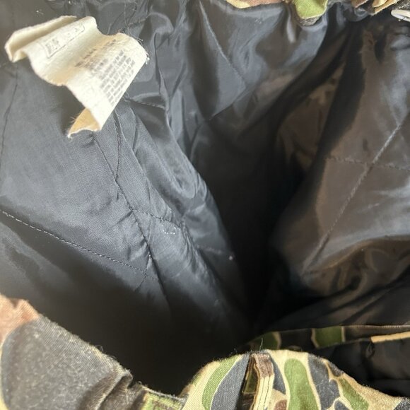 Vtg Woodland Erdl Camo Lined Hunting Pants w/Knit Cuffs sz 38 Large Union Made - Picture 7 of 7